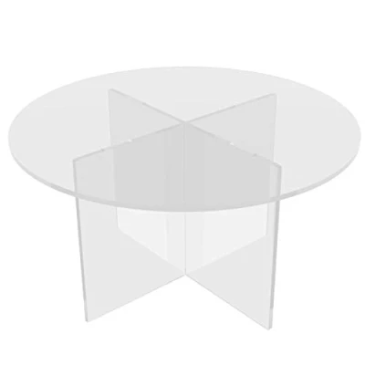 Immagine di Danieli Alzatina in Acrilico con Ripiano Nero per Dolci, Frutta e Buffet Espositori Trasparente (1 pz Altezza 18 cm)