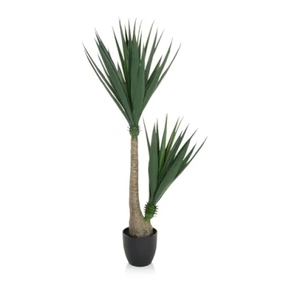 Immagine di HJH Office pianta Artificiale Yucca Palma Altezza 135 cm Verde Giglio Albero Grande da Interno Artificiale, 871007