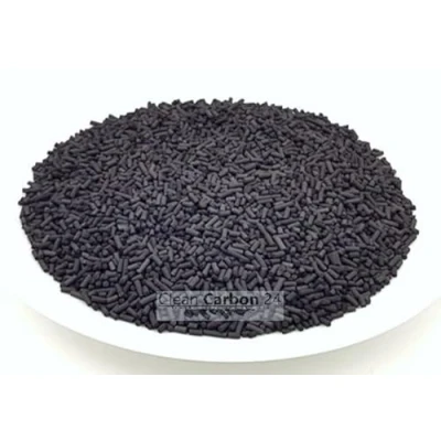 Immagine di 5 litri di pellet carbone attivo Ø1,5 mm, in fossile per il trattamento liquidi [Classe energetica A]