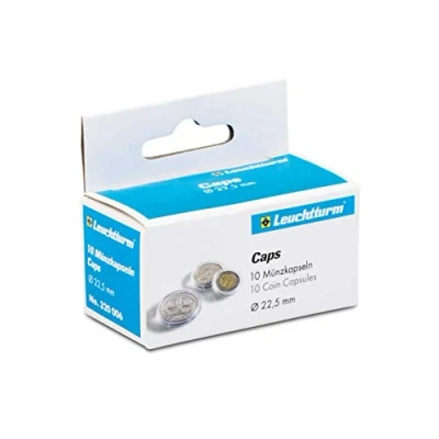 Immagine di Leuchtturm 320006 coin capsules inner diameter 22.5 mm