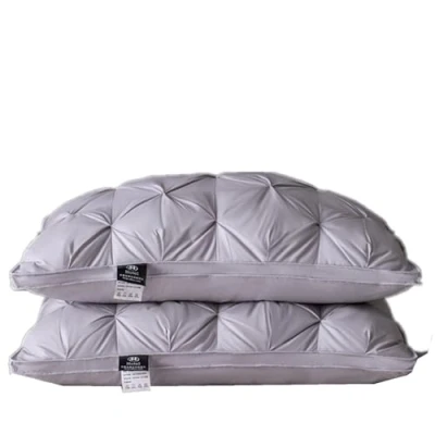 Immagine di HOMDECR Cuscino In Piuma D&#039;oca, Per Hotel, Cuscini Di Lusso Con Qualità Alberghiera Super Morbida 100% D&#039;oca Bianca 48 X 74 Cm (Grigio,2 cuscini)