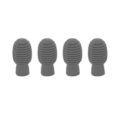 Immagine di 4 pezzi Silenziatore Drum Stick, Mute Drumstick Silent Tips Pratica Tip Dampener Accessory(grigio)