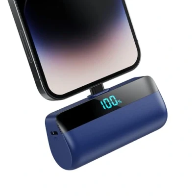 Immagine di Feob Mini Power Bank per iPhone, 5200mAh 20W PD Caricabatterie Portatile Ultra Compatto Powerbank Batteria Esterna con LED Display Compatibile iPhone 14/14 Pro Max/13 Pro/13/12/11/XR/XS/8/7 Blu