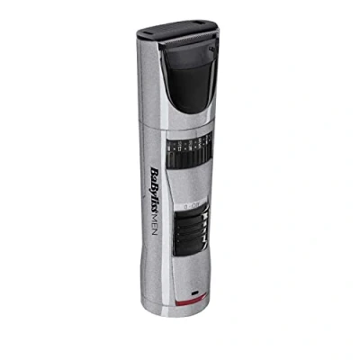 Immagine di BaByliss MEN T831E Regolabarba a Rete/Ricaricabile, 60 Minuti di Autonomia, Precisione 1 mm, Guida Taglio da 20 Collettore Peli, Rotella Regolazione