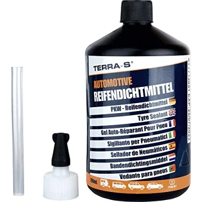 Immagine di TERRA S T16001 Flat Tyre Puncture Repair Sealant Refill for Standard Kit, Emergency 700ml Bottle