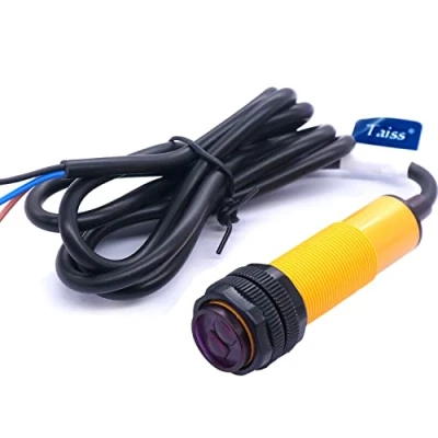 Immagine di Taiss/Interruttore di Prossimità M18 Sensore Fotoelettrico a Riflessione Diffusa Ottico tre Linee PNP NO（Normalmente aperto）30 cm Regolabile 6 36VDC E3F DS30P1