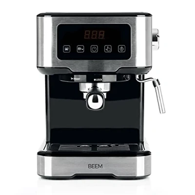 Immagine di BEEM espresso SELECT TOUCH portafiltro per 15 bar Espresso, cappuccino, latte macchiato in qualità barista Alloggiamento di alta acciaio inossidabile spazzolato
