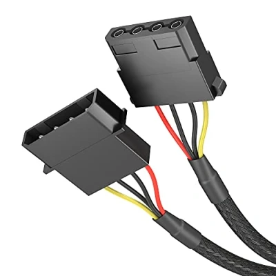Immagine di KabelDirekt 60cm Cavo di Prolunga a 4 Pin Molex (per il collegamento dischi rigidi (SSD, HDD) e lettori (CD, DVD, Blu Ray))