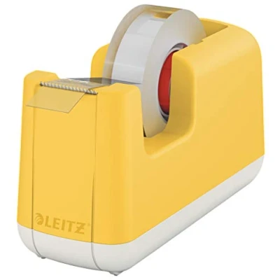 Immagine di Leitz Dispenser per Nastro adesivo, Base appesantita, incluso, Gamma Cosy, Giallo Caldo, 53670019