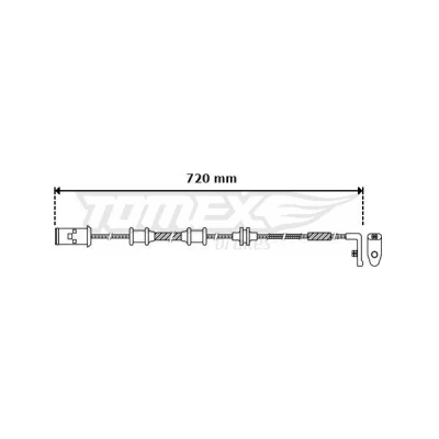 Immagine di TOMEX brakes TX 30 39 Sensore Freni Assale anteriore OPEL: Zafira B, A, Astra G Caravan