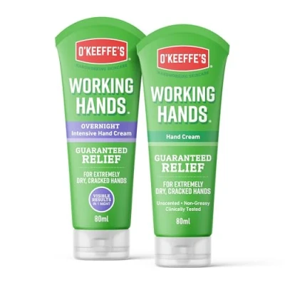 Immagine di O&#039;Keeffe&#039;s Working Hands Overnight 80 ml e (confezione doppia Hands) La confezione può variare