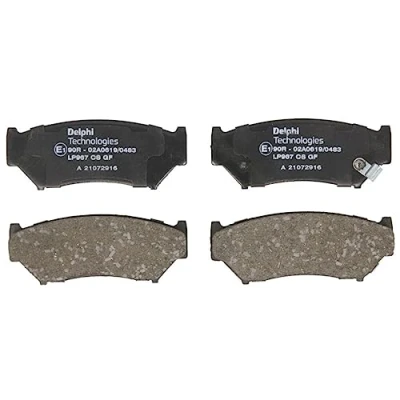 Immagine di DELPHI LP967 Kit pastiglie freno con segnalatore acustico usura lamierino anticigolío senza accessori SUZUKI: Jimny SUV, Vitara I SUV