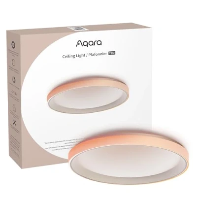 Immagine di Aqara LED Plafoniera T1M con Matter, Richiede Zigbee 3.0 HUB, RGB + IC Effetti Sfumatura e 16 Milioni di Colori, 40W 3450 lm, 2700 6500K, Supporta HomeKit, Alexa, Google IFTTT