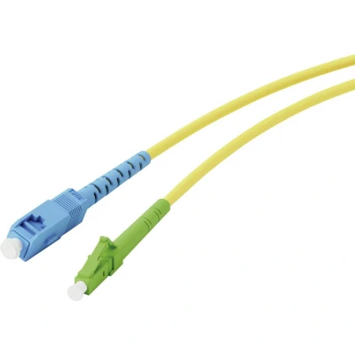 Immagine di Vivanco 45714 Fibra ottica cavo di rete, patch SC, LC 3 m Giallo neon , Verde Neon, Blu estremamente sottile, flessibile, interno