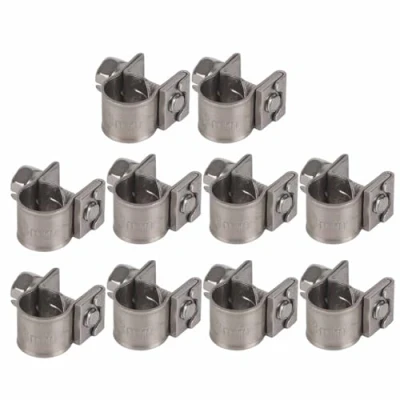 Immagine di Morsetto a T da per tubo in acciaio inossidabile 304 resistente (confezione 10)(6 8Mm)