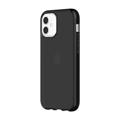 Immagine di Griffin Survivor Custodia trasparente standard militare per Apple iPhone 12 Mini (5,4&quot;) [design sottile I angoli antiurto compatibile con Qi (nero) GIP 049 BLK