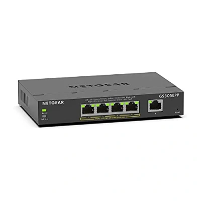 Immagine di NETGEAR Plus Switch 5 port 10/100/1000 GS305EPP 100PES