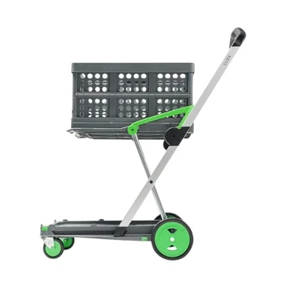 Immagine di Carrello Clax® pieghevole a ripiani commissionatore incl. scatola verde