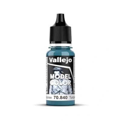 Immagine di Vallejo 70.840 Colore Acrilico Opaco , Turchese (Light Turquoise), 17 ml, 1 Pezzo