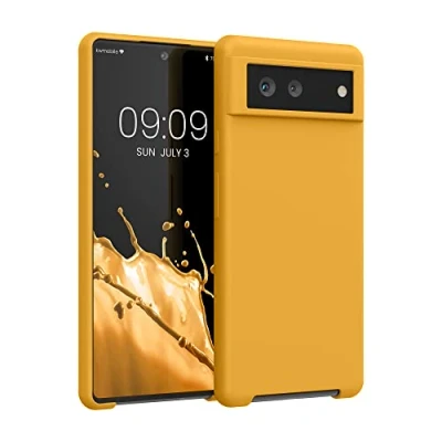 Immagine di kwmobile Cover per Google Pixel 6 Custodia Back Case Smartphone in Silicone TPU Protezione Gommata calendula