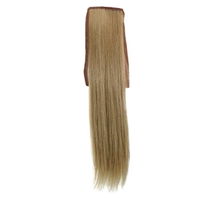 Immagine di WIG ME UP Toupet Coda di Cavallo Biondo Chiaro Cenere Lisci 45 cm Fascetta Fermacapelli a pettine Extension YZF TS18 24