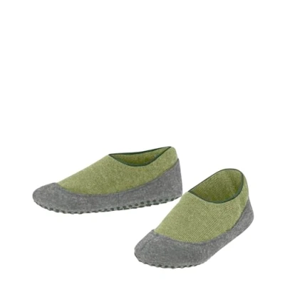 Immagine di FALKE Cosy Slipper K HP Lana con Suola in Gomma Calze Stopper, Verde Ferngreen 7084, 37 EU Unisex Bambini e Ragazzi