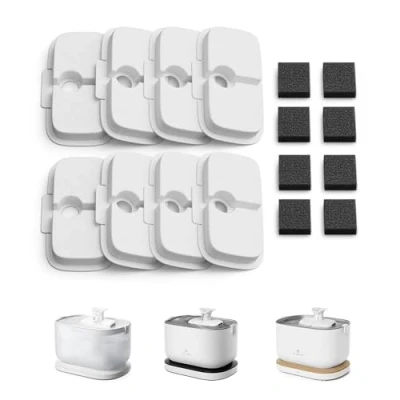 Immagine di PETLIBRO Filtro Fontanella per Gatti, 8 di Ricambio Fontana Gatti Dockstream PLWF005, PLWF115, PLWF105, con Filtrazione Verticale Gatto