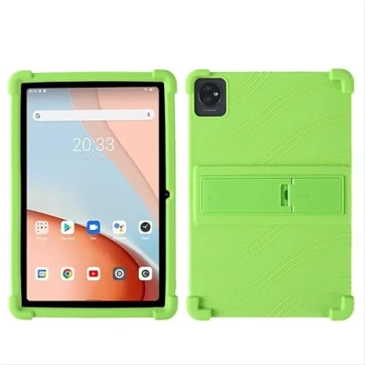 Immagine di GIOPUEY Cover Compatibile con Blackview Tab 70 WiFi Supporto Custodia Protettiva in Silicone TPU Morbida Case Green