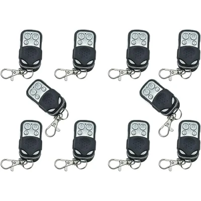 Immagine di SQUADO Set di 10 telecomandi universali per cancello automatico duplicatore wireless remoto universale 433 mhz