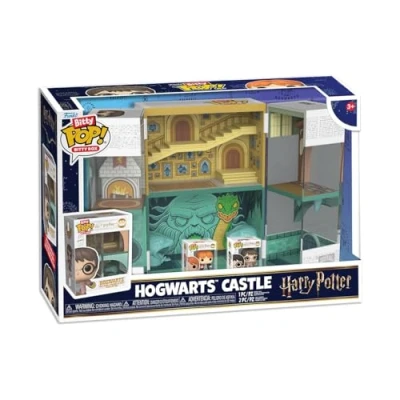 Immagine di Funko Bitty Pop! Boxes: Harry Potter Hogwarts Playset con 2 0,9 Pollici (2,2 Cm) minuscole Mini Figure Vetrina Espositiva da Collezione Scena Interna e Spazio per Riporre Idea Regalo