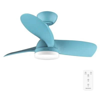Immagine di Cecotec Ventilatore da Soffitto con luce EnergySilence Aero 3050 Sky, 35 W, motore DC, diametro 92 cm LED, telecomando, timer, 6 velocità e 3 lame