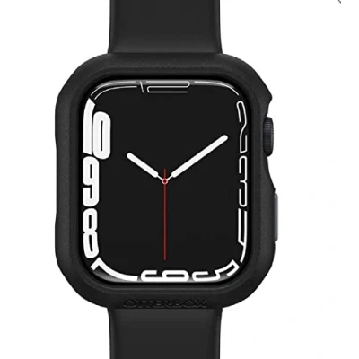 Immagine di Bumper OtterBox Eclipse con Protettore schermo in Vetro Temperato integrato per Apple Watch Series 9/8/7 41mm, antishock e cadute, protettivo bordi dell&#039; Watch, Nero