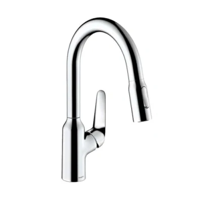 Immagine di hansgrohe Focus M42 Miscelatore cucina monocomando 180, doccetta estraibile, 2 getti, cromo, 71801000