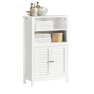 Immagine di SoBuy Set mobili bagno salvaspazio (Mobile salvaspazio) BZR13 W