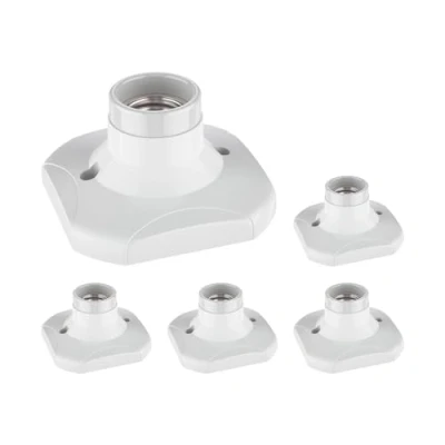 Immagine di ledscom.de 5 pezzi Plafoniera/portalampada ELEKTRA, porcellana, bianco, 1x E27 max. 60W