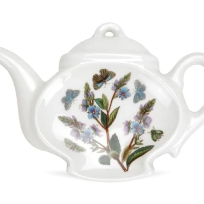 Immagine di Portmeirion Botanic Garden BG07190 Porta cucchiaino singolo, in ceramica, 14 cm, colore: bianco
