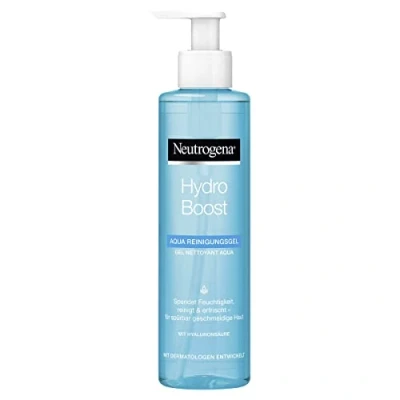 Immagine di Neutrogena Hydro Boost Aqua Gel detergente con acido ialuronico e glicerina, 200 ml, Idrata