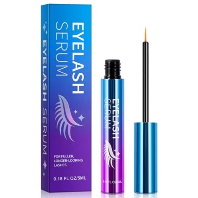 Immagine di Fluido Per La Crescita Delle Ciglia, Siero Ciglia Più Piene, Senza Ormoni, Formula Naturale Avanzata, Crea Spesse, E Sopracciglia 5Ml