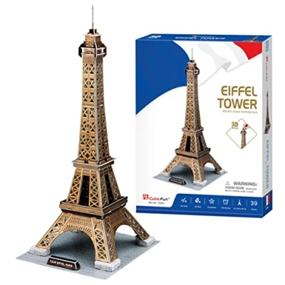 Immagine di Party town paris, torre Eiffel, adulti e puzzle 3d bambini, Colore blu, C044H
