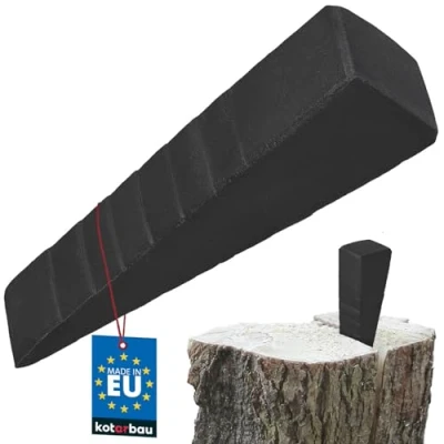 Immagine di KOTARBAU® Cuneo forgiato in Acciaio 225 mm 3,0 kg Granata Spaccatrice per Legno spaccatore abbattitore ceppi di Spinta abbattere e spaccare Il