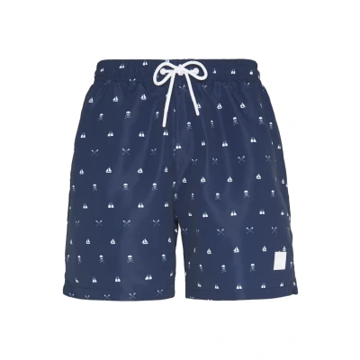 Immagine di URBAN CLASSICS Costume da Bagno Uomo, Pantaloncini ad Asciugatura Rapida, Boxer Surf e Attivitá Sportiva, Colore skullandyacht aop, 3XL