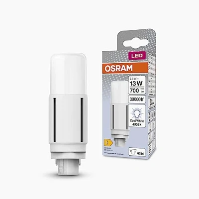 Immagine di OSRAM 4058075824515 LED (monocolore) ERP E (A G) G24 d 5.5 W = 13 Bianco neutro (Ø x A) 37.70 mm 1 pz.