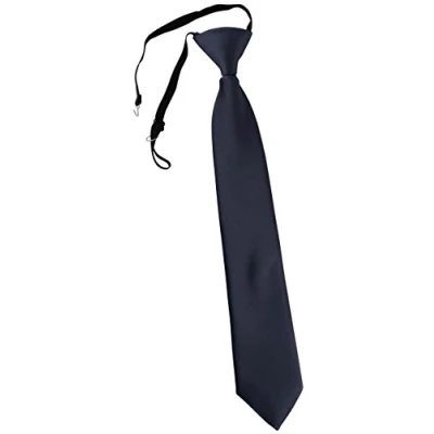 Immagine di TigerTie Cravatta Sicurezza in antracite Uni monocromatico prebonded con elastico