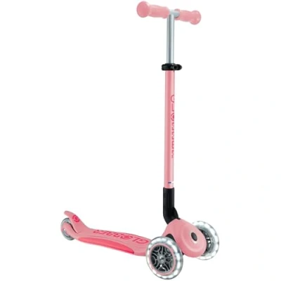Immagine di GLOBBER LIGHTS PRIMO FOLDABLE PLUS rosa pastello, con ruote luminose