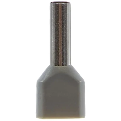 Immagine di SeKi 14223 Terminali gemellari, 2 x 4,0 mm², 100 pezzi, colore: grigio, mm²