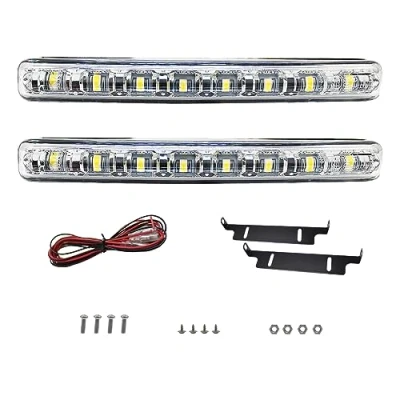 Immagine di Luci di marcia diurna a LED, 12 V, 2 pezzi, 8 E4 R87 (conformi al codice circolazione stradale, fare riferimento alle norme locali vigenti).