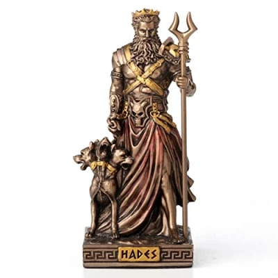 Immagine di Veronese Design Statuetta in miniatura degli dei greci (ades, bronzo)