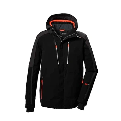 Immagine di killtec Uomo Giacca da sci/giacca funzionale con cappuccio e paraneve chiusura a cerniera KSW 69 MN SKI JCKT, schwarz, XL, 41956 000