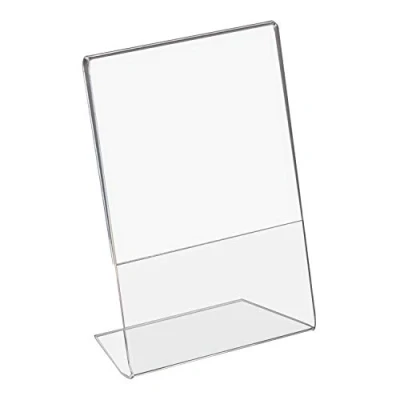 Immagine di HMF 46952 Espositore obliquo da tavolo, in acrilico, per disposizione verticale o orizzontale, trasparente, formato DIN A6