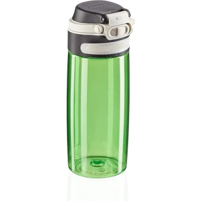 Immagine di Leifheit Flip tritan Borraccia 550 ml, acqua ermetica e resistente al calore, palestra, scuola ufficio portatile, verde kiwi